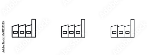 Industry icon vector Logo Designs - Stock vectors.