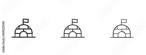 Igloo icon vector Logo Designs - Stock vectors.