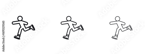 Ice skate icon vector Logo Designs - Stock vectors.