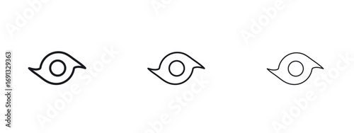 Hurricane icon vector Logo Designs - Stock vectors.