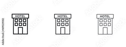 hotel icon vector Logo Designs - Stock vectors.