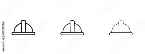 Hard hat icon vector Logo Designs - Stock vectors.