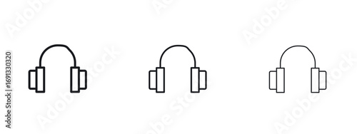 Fotografie Ear muffs icon vector Logo Designs - Stock vectors.