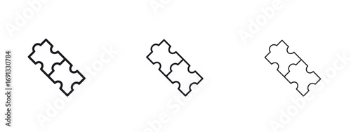 Schilderij op canvas Compatibility icon vector Logo Designs - Stock vectors.