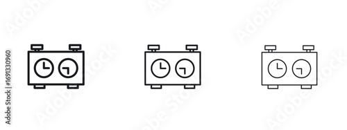 Chess clock icon vector Logo Designs - Stock vectors.