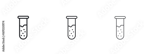 Chemical Tube icon vector Logo Designs - Stock vectors.