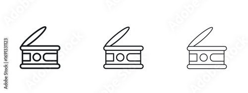 Canned food icon vector Logo Designs - Stock vectors.