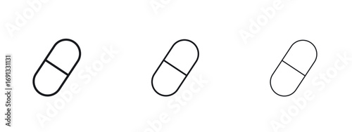 Capsules icon vector Logo Designs - Stock vectors.