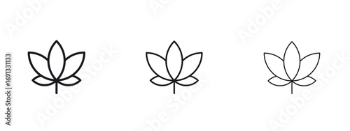 Cannabis icon vector Logo Designs - Stock vectors.
