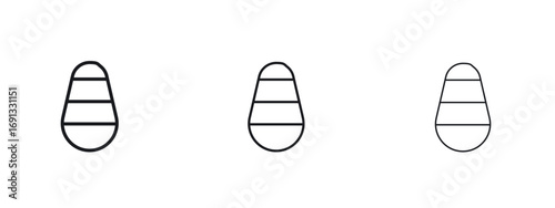 Candy Corn icon vector Logo Designs - Stock vectors.