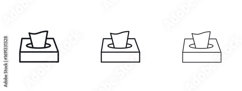 Box tissue icon vector Logo Designs - Stock vectors.