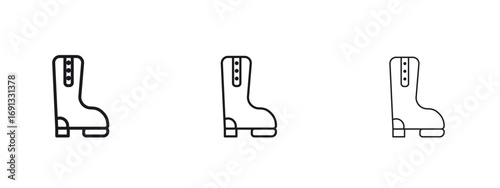 Boot icon vector Logo Designs - Stock vectors.