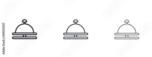 Bell concierge icon vector Logo Designs - Stock vectors.