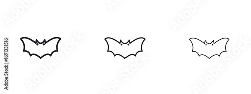 Bat icon vector Logo Designs - Stock vectors.