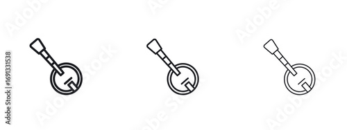 Banjo icon vector Logo Designs - Stock vectors.