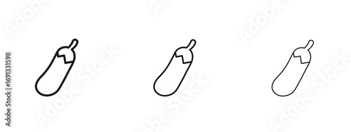 Aubergine icon vector Logo Designs - Stock vectors.