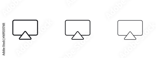 Foto Airplay icon vector Logo Designs - Stock vectors.