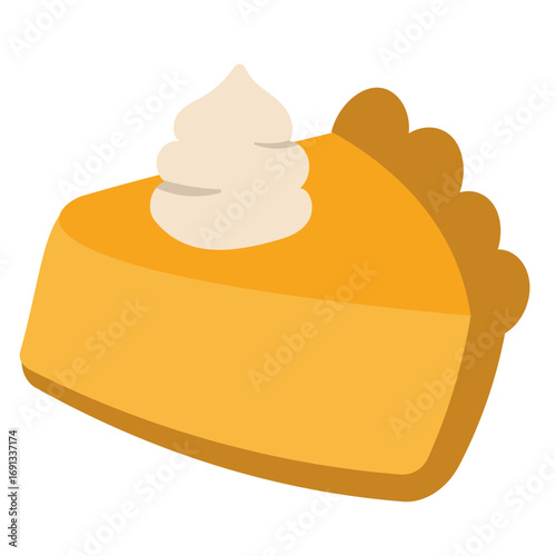 Autumn Pie Slice Illustration