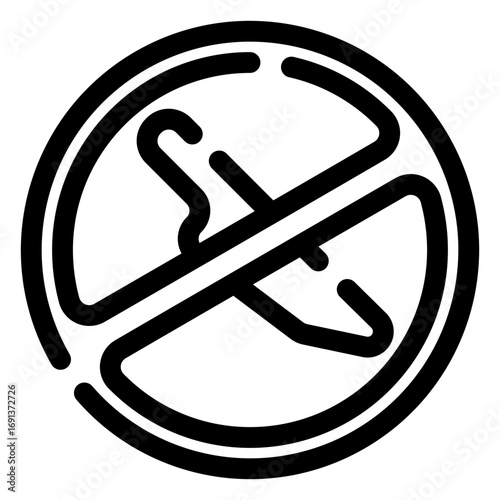 No weapons icon