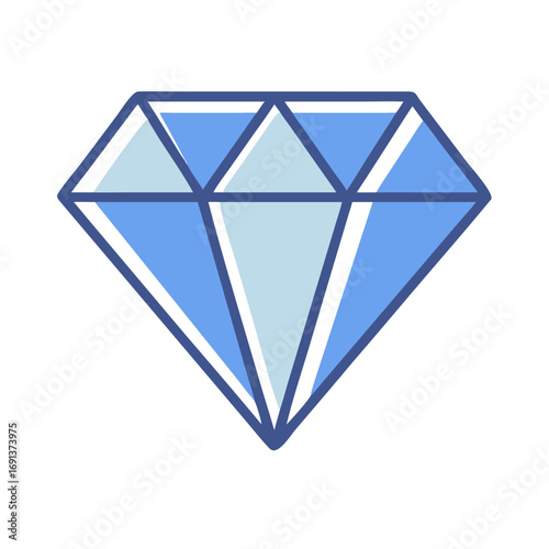 diamond flat icon