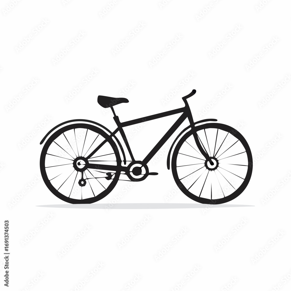 Fototapeta premium Bicycle and Eco-Friendly Transport Icons
