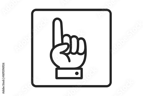 Parachute over box icon thin line style vector illustration for websites, apps, cards, digital design, safe delivery concept, cartoon style transparent background