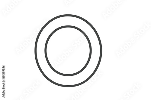 Plate line icon. Minimal dish outline pictogram for web and graphic design. Vector tableware symbol for apps, food, dinner, kitchen, restaurant, menu, cooking concept.