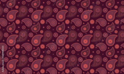 Foliage vector wrapping clothing. Henna endless of feminine picture. Delicate paisley a medallion ornament.