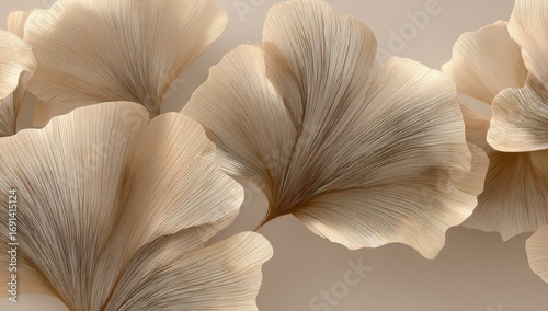 Beige Ginkgo Leaf Arrangement