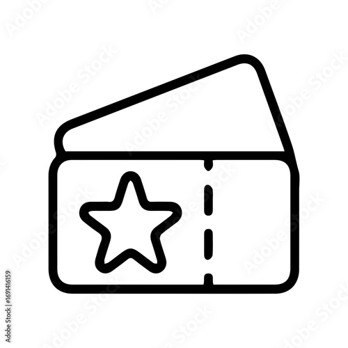 Star Ticket Illustration