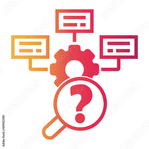 features Line Gradient Icon