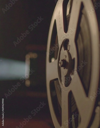 Vintage film reel close-up (1)