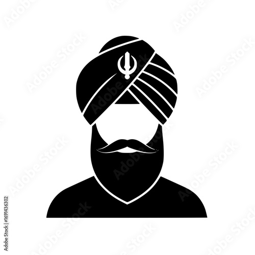 man wearing a turban symbolizing traditional clothing, culture, and identity.