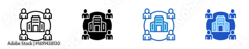 Company Culture  Icon Set Multiple Style Collection
