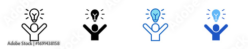 Innovation Spark  Icon Set Multiple Style Collection