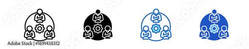 Change Leadership  Icon Set Multiple Style Collection