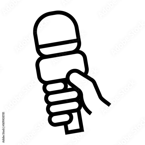 journalist Line Icon