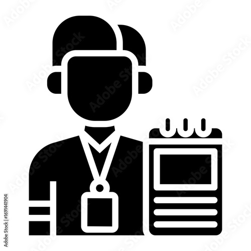 journalist Solid icon