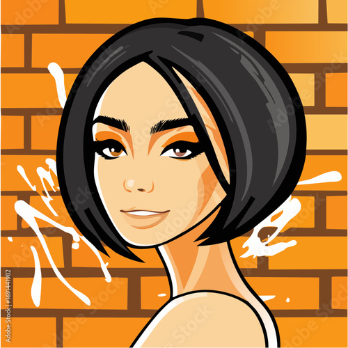 graffiti fusion fade emblem for detox mask and urban salon