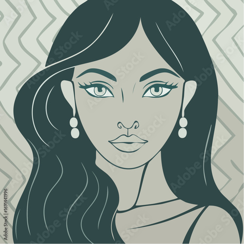 artisan herringbone twist mark for brightening face oil and salon identity