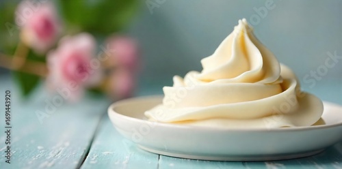 Luxurious Creamy Lather Close-Up Smooth Texture, Soft Focus Background ? Ideal for Beauty, Spa, and Hygiene Marketing