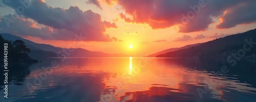 Serene sunrise over tranquil water, perfect for peaceful prayer or meditation Ideal for websites, apps, or social media promoting spirituality, mindfulness, and faith , ocean, spirituality, texture