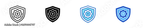 Insurance  Icon Set Multiple Style Collection