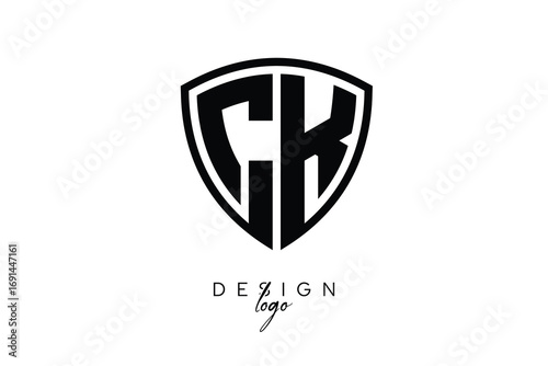 Free Download CK  Shield Letter Logo Modern Monogram Emblem for Security, Sports, Corporate & Premium Branding - GFXLoad