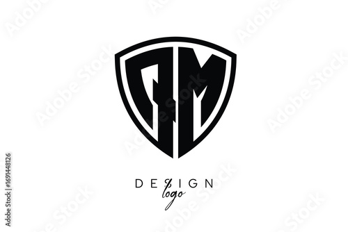 QM Shield Letter Logo Modern Monogram Emblem for Security, Sports, Corporate & Premium Branding Free Download QM Shield Letter Logo Modern Monogram Emblem for Security, Sports, Corporate & Premium Branding - GFXLoad
