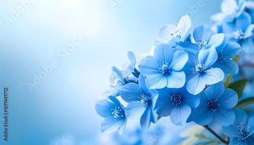 Close-up of light blue flowers