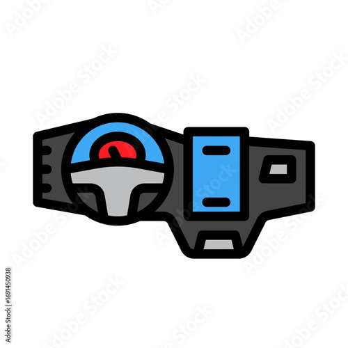 dashboards icon line color , car, automobile 