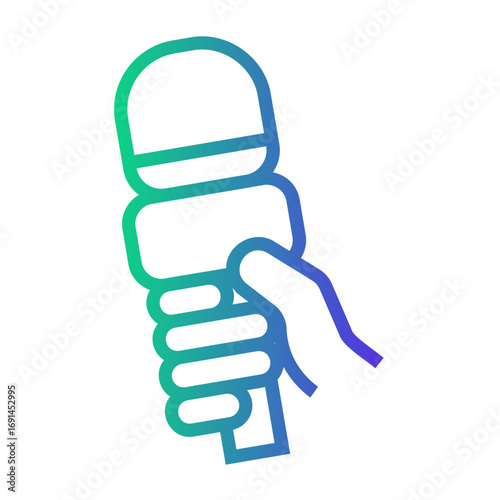 journalist Line Gradient Icon
