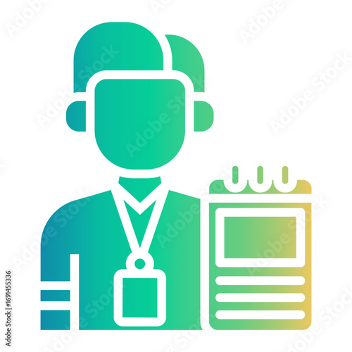 journalist Gradient icon
