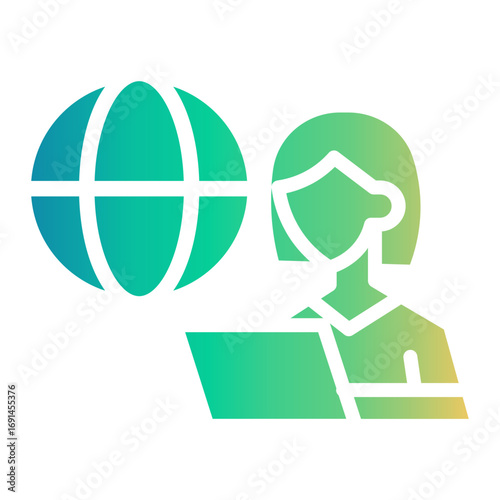 journalist Gradient icon